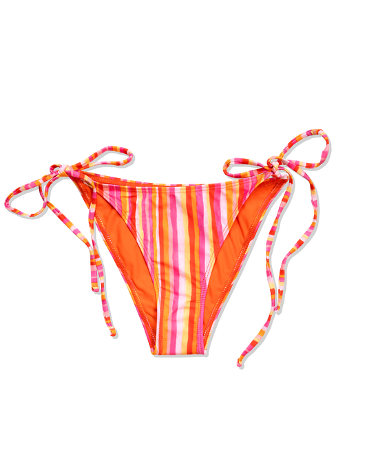 CANDY FLIP STRIPED BIKINI BOTTOMS