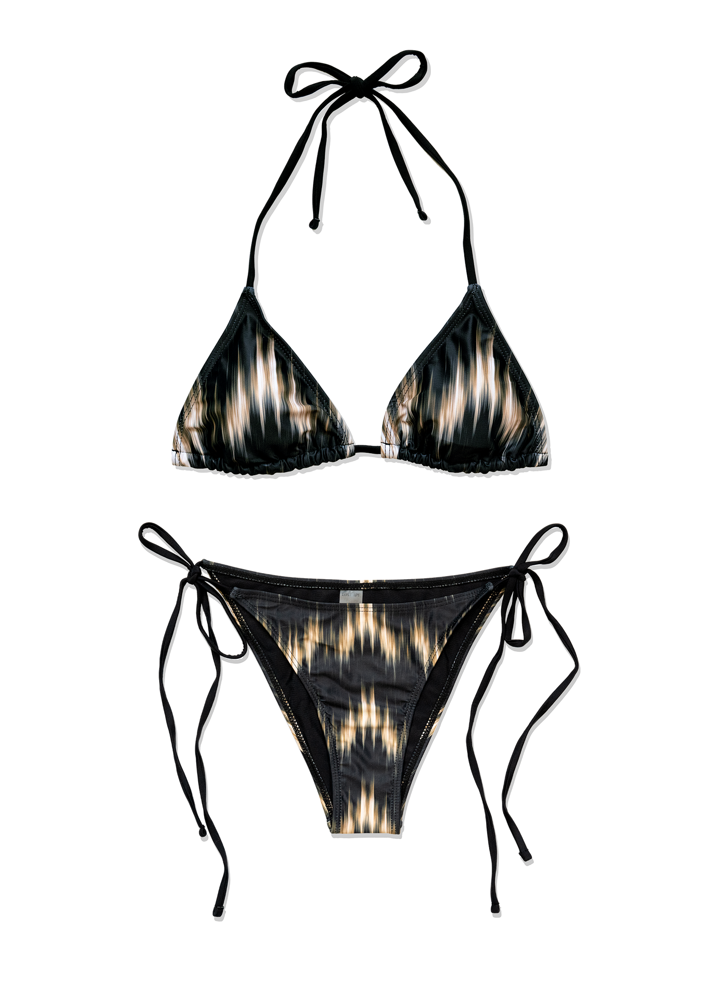 DARK RIPPLE TRIANGLE BIKINI SET
