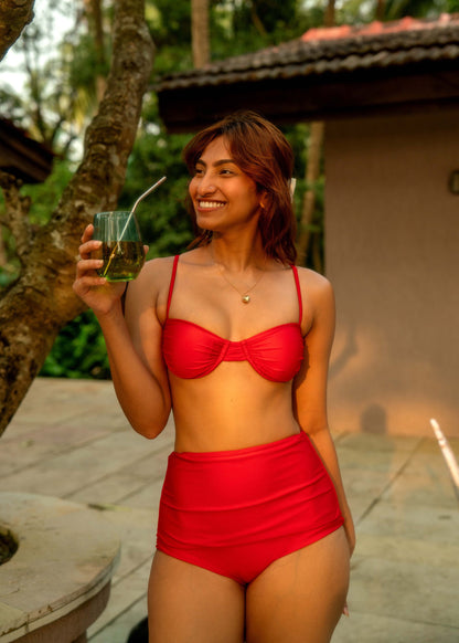INANNA CLASSIC RED BIKINI TOP