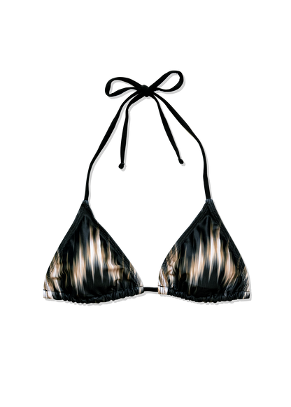 DARK RIPPLE TRIANGLE BIKINI TOP