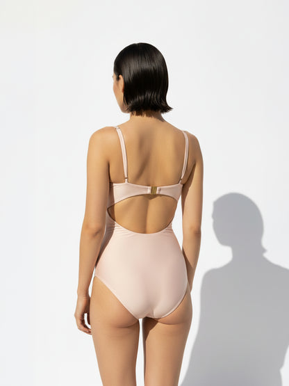 FLORA SWIMSUIT in MILLENIAL PINK