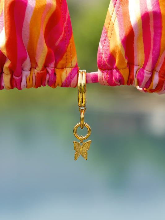 Butterfly Gold Bikini Charm Set